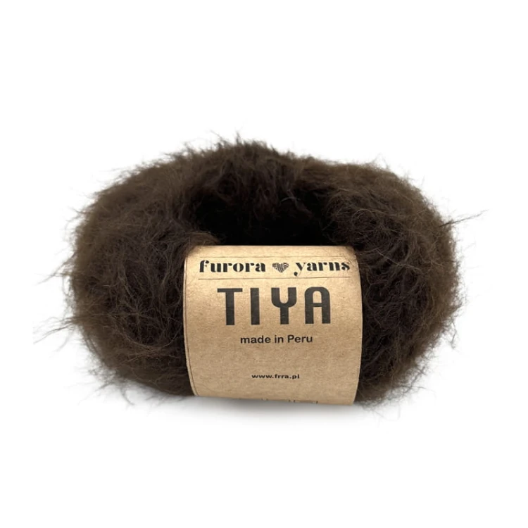 Włóczka Furora Yarns Tiya / gorzka czekolada