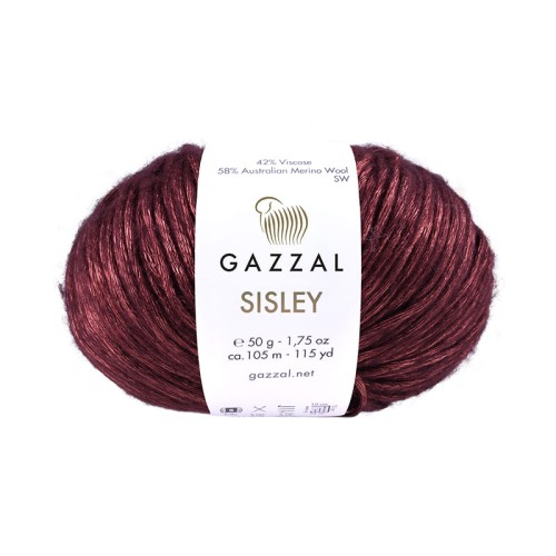 Włóczka Gazzal Sisley 5727 / kasztan