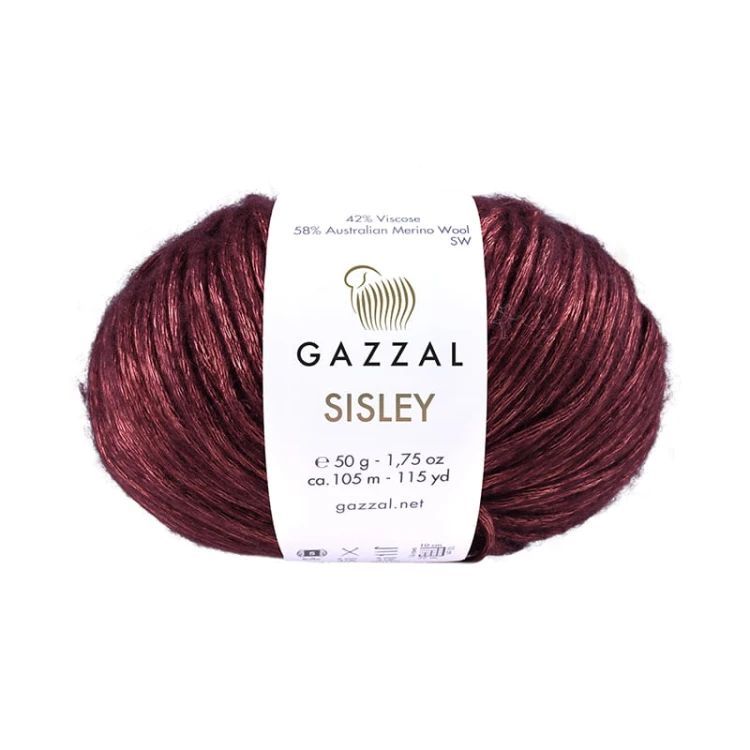 Włóczka Gazzal Sisley 5727 / kasztan