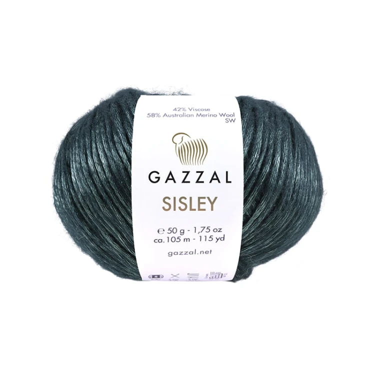 Włóczka Gazzal Sisley 5723 / ciemny szmaragd