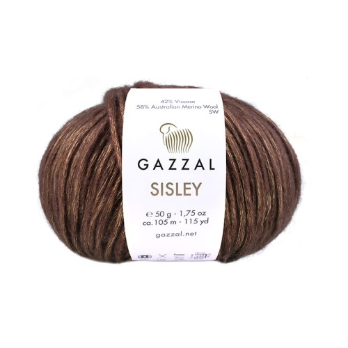 Włóczka Gazzal Sisley 5713 / brąz