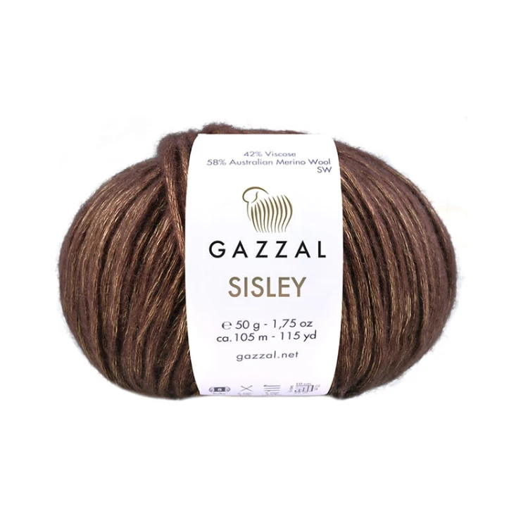 Włóczka Gazzal Sisley 5713 / brąz