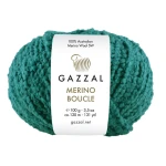 Włóczka Gazzal Merino Boucle 3770 / szmaragd