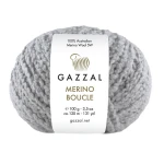 Włóczka Gazzal Merino Boucle 3773 / szary
