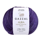 Włóczka Gazzal Aura 173 / śliwka