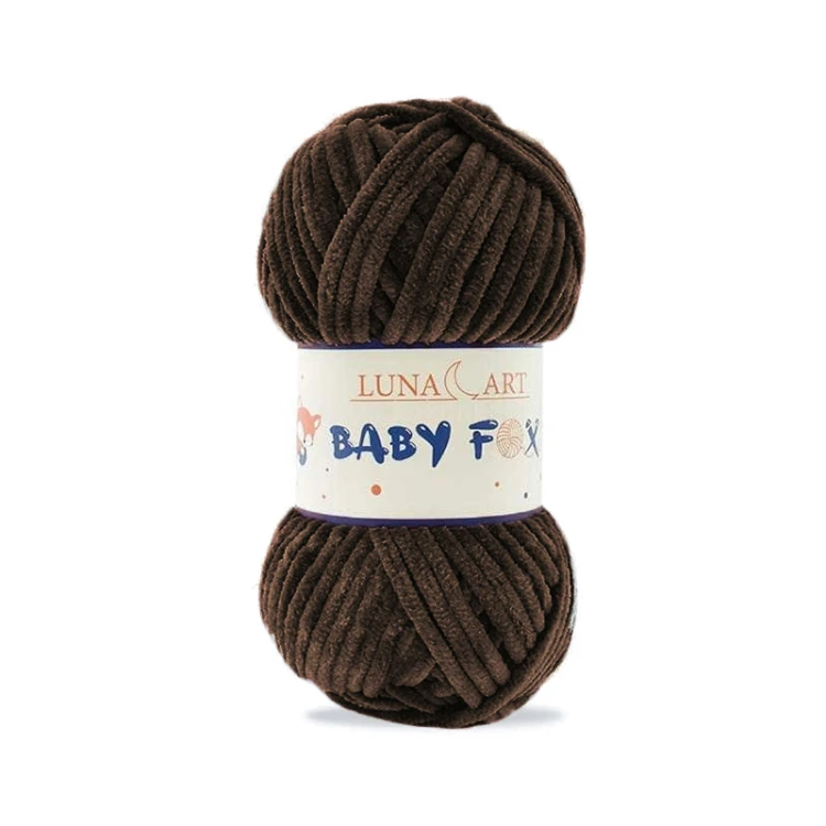 Włóczka Luna Art Baby Fox 100-91 / ciemne khaki