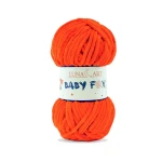 Włóczka Luna Art Baby Fox 100-89 / elektryzujący pomarańcz