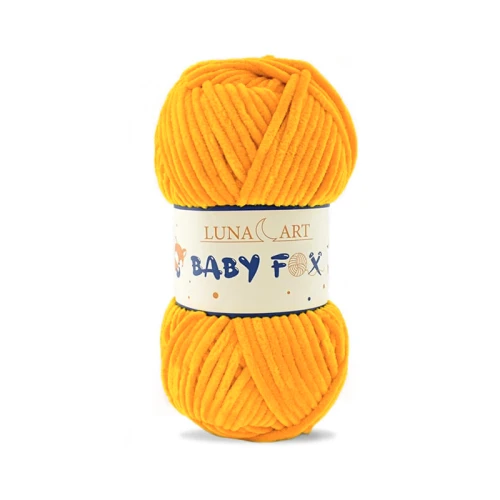 Włóczka Luna Art Baby Fox 100-87 / intensywny żółty