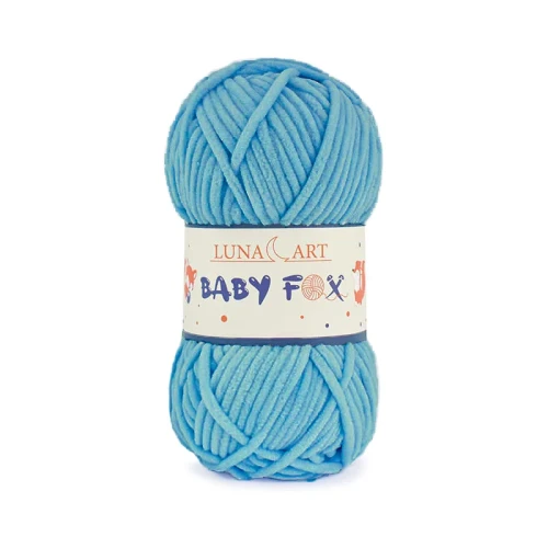 Włóczka Luna Art Baby Fox 100-82 / cyjan