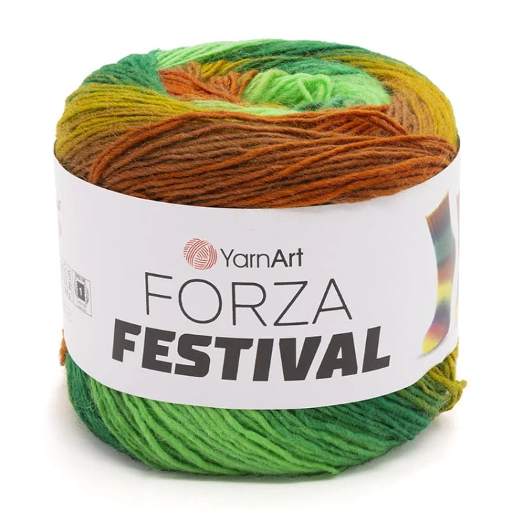 Włóczka skarpetkowa YarnArt Forza Festiwal / 2907