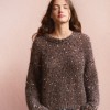 Włóczka z cekinami Sandnes Garn Paljett 1121 Unicorn twinkle / szary i tęcza