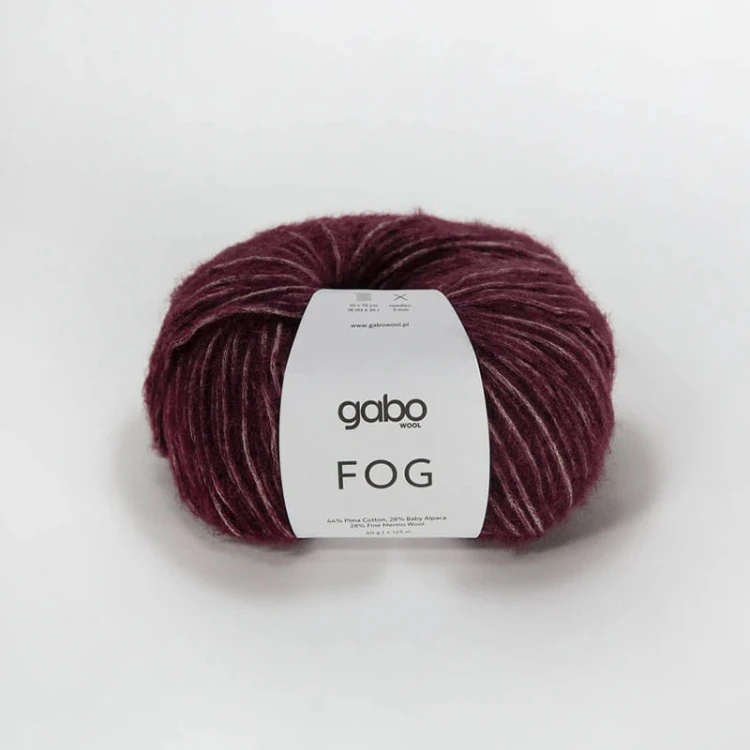 Włóczka Gabo Wool Fog 6910 / burgund