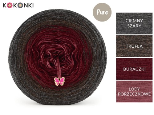 KOKONEK Pure P213 Chocolate Chilli - Ciemny szary/trufla/buraczki/lody porzeczkowe