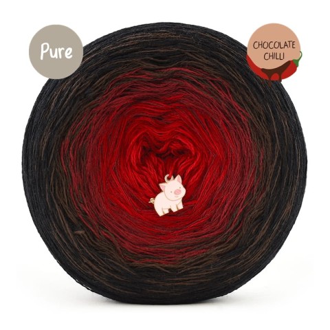 KOKONEK Pure P214 Chocolate Chilli - Czerń/czekolada/bordo/czerwień