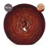 KOKONEK Rare Merino R187 Chocolate Chilli - Czekolada/toffi/terakota + 1 nitka bordo