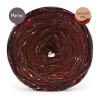 KOKONEK Merino Unikat MU11 Chocolate Chilli - Czekolada/brąz/miedź melanż + 1 nitka bordo + 1 nitka tweed toffi
