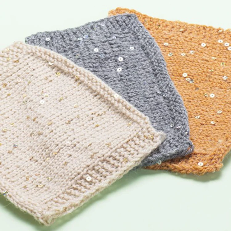 Włóczka z cekinami YarnArt Alpaca Gold Paillettes 9317 / szałwia