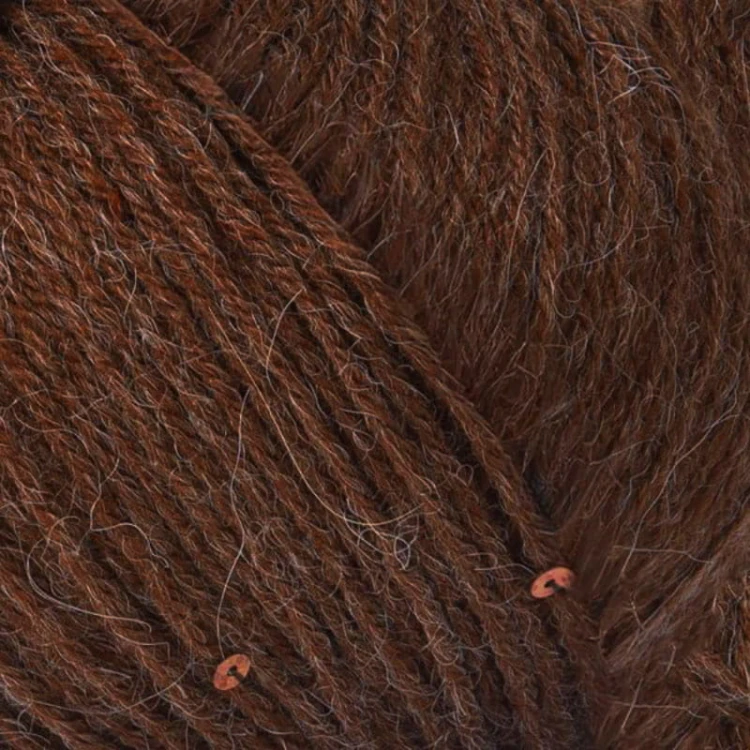 Włóczka z cekinami YarnArt Alpaca Gold Paillettes 9315 / mleczna czekolada