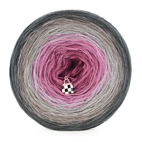 KOKONEK Merino 854 - Ciemny szary/cappuccino/popielaty/zgaszony róż/lody porzeczkowe