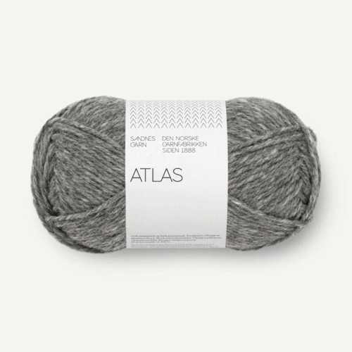 Włóczka Sandnes Garn Atlas 1055 / ciemny szary melanż