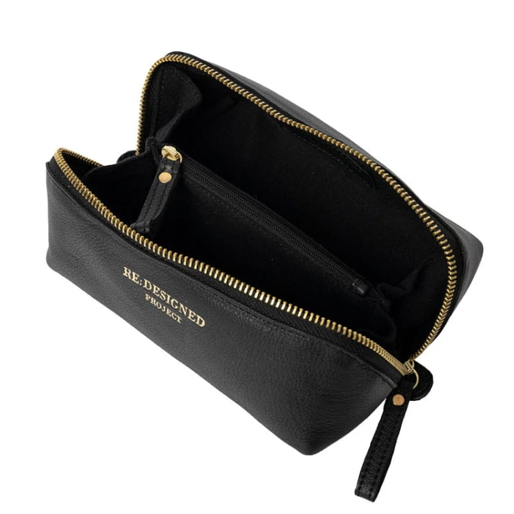 Etui / piórnik / organizer / RE:DESIGNED / Project 36 / skóra / black / gold