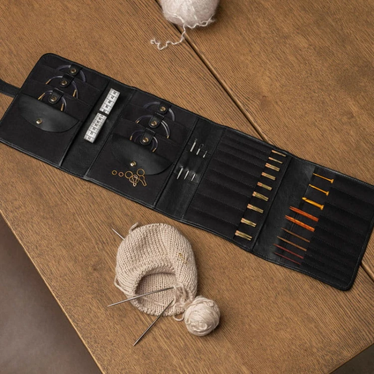 Etui / organizer / RE:DESIGNED / Project 14 / skóra / black / gold