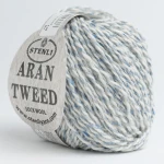 Włóczka Stenli Aran Tweed 02 / błękitne niebo