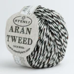 Włóczka Stenli Aran Tweed 05 / zebra z nopkami