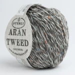 Włóczka Stenli Aran Tweed 06 / szare confetti