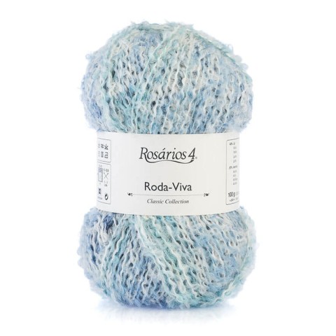 Włóczka Rosarios 4 Roda-Viva  / 01 Azuis