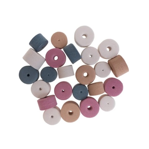 Stopery do drutów Go handmade piankowe / 24 szt / 19209