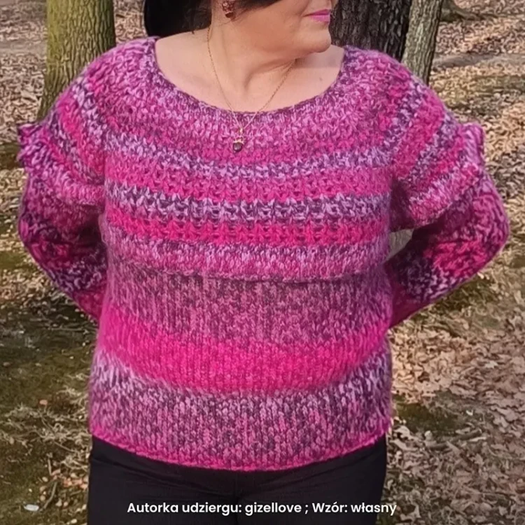 Włóczka KOKONKI Marabella M06 / dżem porzeczkowy / ~125 m