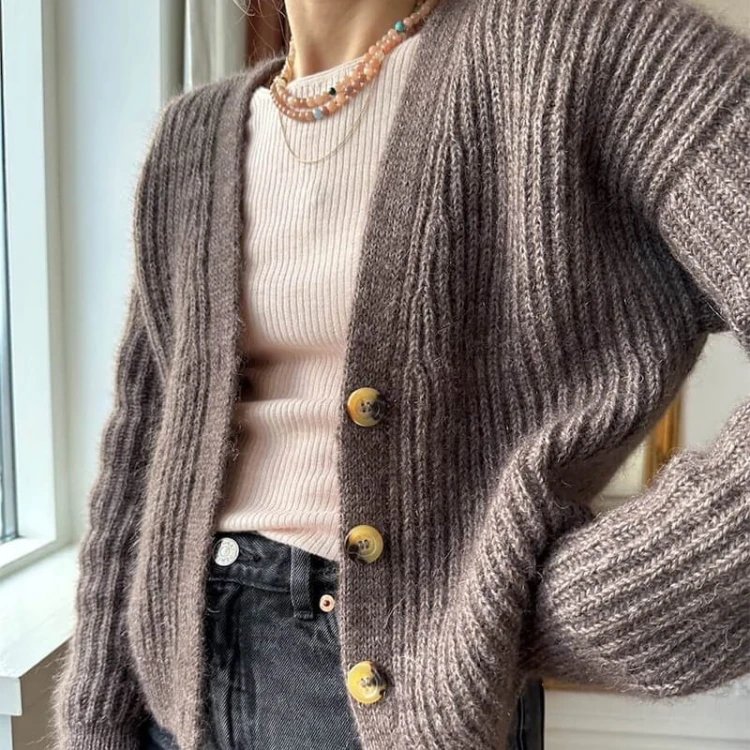 Wzór PetiteKnit / Agnete Cardigan - w języku angielskim