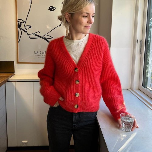 Wzór PetiteKnit / Agnete Cardigan - w języku angielskim