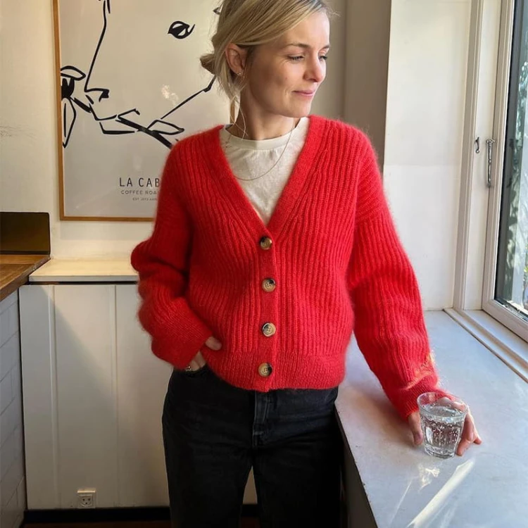 Wzór PetiteKnit / Agnete Cardigan - w języku angielskim