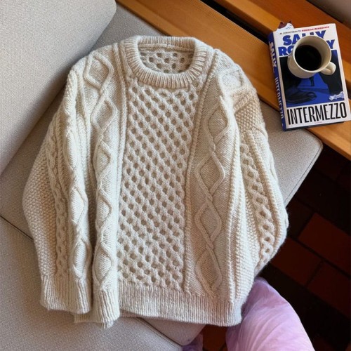 Wzór PetiteKnit / Dagmar Sweater - w języku angielskim + tłumaczenie PL