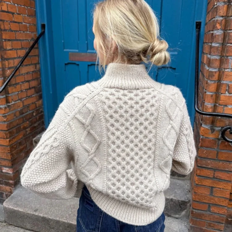 Wzór PetiteKnit / Dagmar Sweater - w języku angielskim + tłumaczenie PL