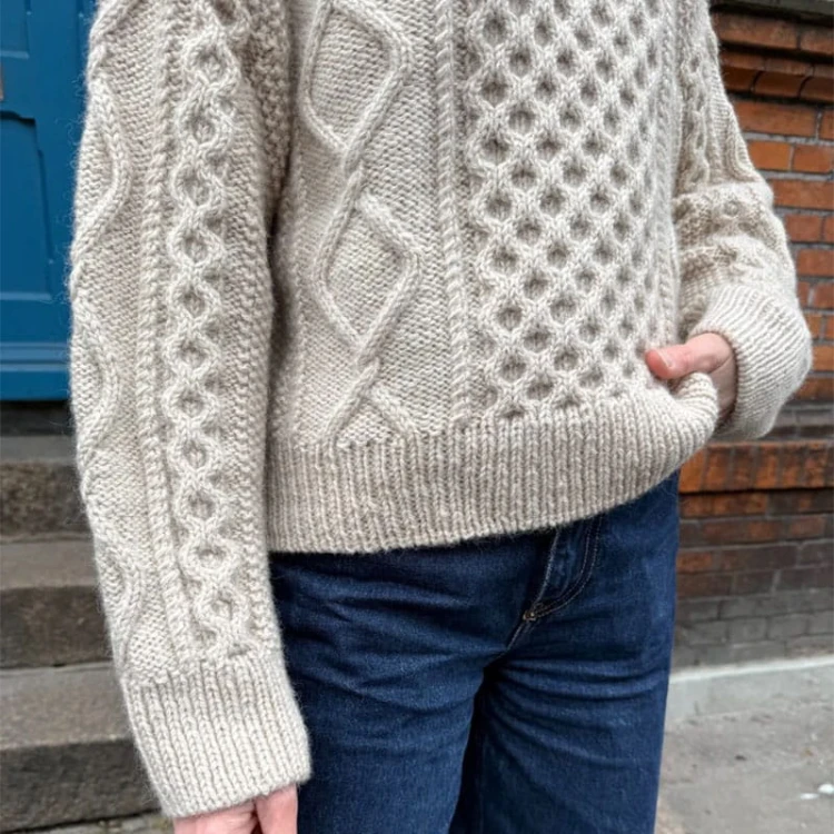 Wzór PetiteKnit / Dagmar Sweater - w języku angielskim + tłumaczenie PL