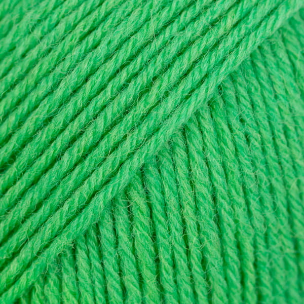 Włóczka skarpetkowa Drops Fabel 118 / papuzia zieleń / uni colour