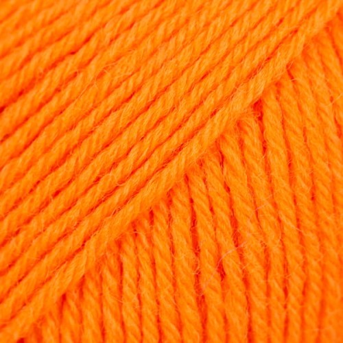 Włóczka skarpetkowa Drops Fabel 119 / elektryzujący pomarańcz / uni colour