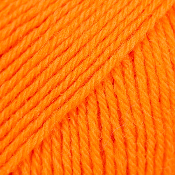 Włóczka skarpetkowa Drops Fabel 119 / elektryzujący pomarańcz / uni colour