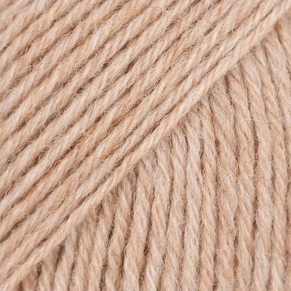 Włóczka skarpetkowa Drops Fabel 123 / orzech ziemny / uni colour