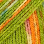 Włóczka skarpetkowa Drops Fabel 151 / guacamole / print