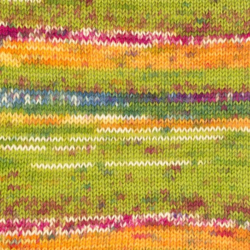 Włóczka skarpetkowa Drops Fabel 151 / guacamole / print
