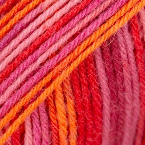 Włóczka skarpetkowa Drops Fabel 310 / zachód słońca / print