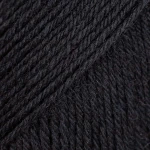 Włóczka skarpetkowa Drops Fabel 400 / czarny / uni colour