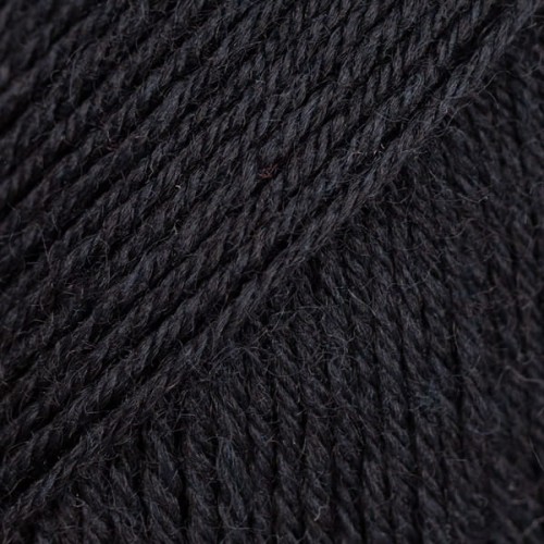 Włóczka skarpetkowa Drops Fabel 400 / czarny / uni colour