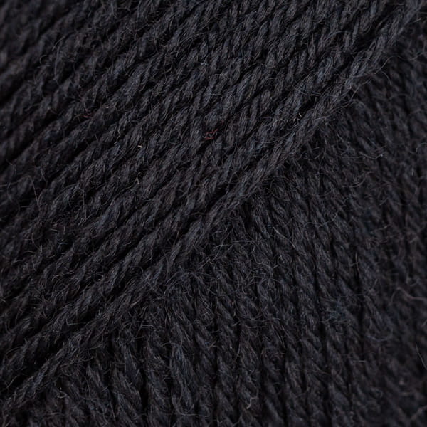 Włóczka skarpetkowa Drops Fabel 400 / czarny / uni colour