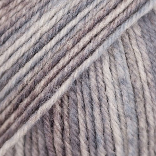 Włóczka skarpetkowa Drops Fabel 602 / srebrny lis / long print