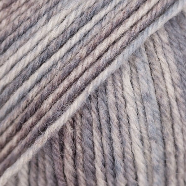 Włóczka skarpetkowa Drops Fabel 602 / srebrny lis / long print